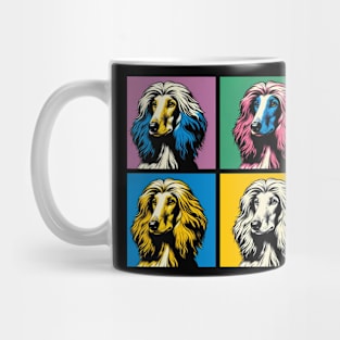 Pop Retro Afghan Hound Art - Cute Puppy Mug